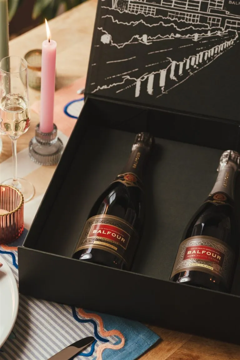 Balfour English wine presented in a gift box
